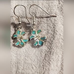 Sterling 925 Fire Opal Earrings & Ring - Bundle.